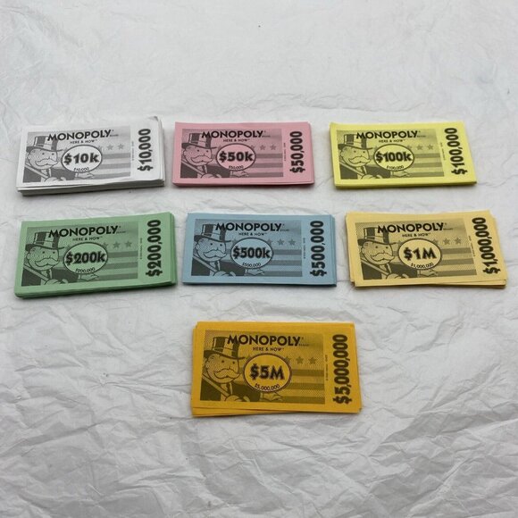 Monopoly Here and Now 2006 US Ed Game Parts 28 Deeds Money w Holder Chance Card - Picture 6 of 7